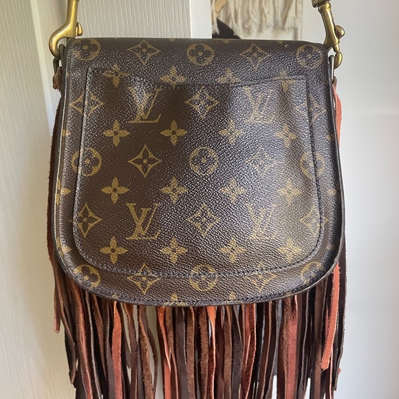 Louis Vuitton Boho Style by Agape Customs World Traveler Messenger Bag-Authentic - Picture 4 of 13